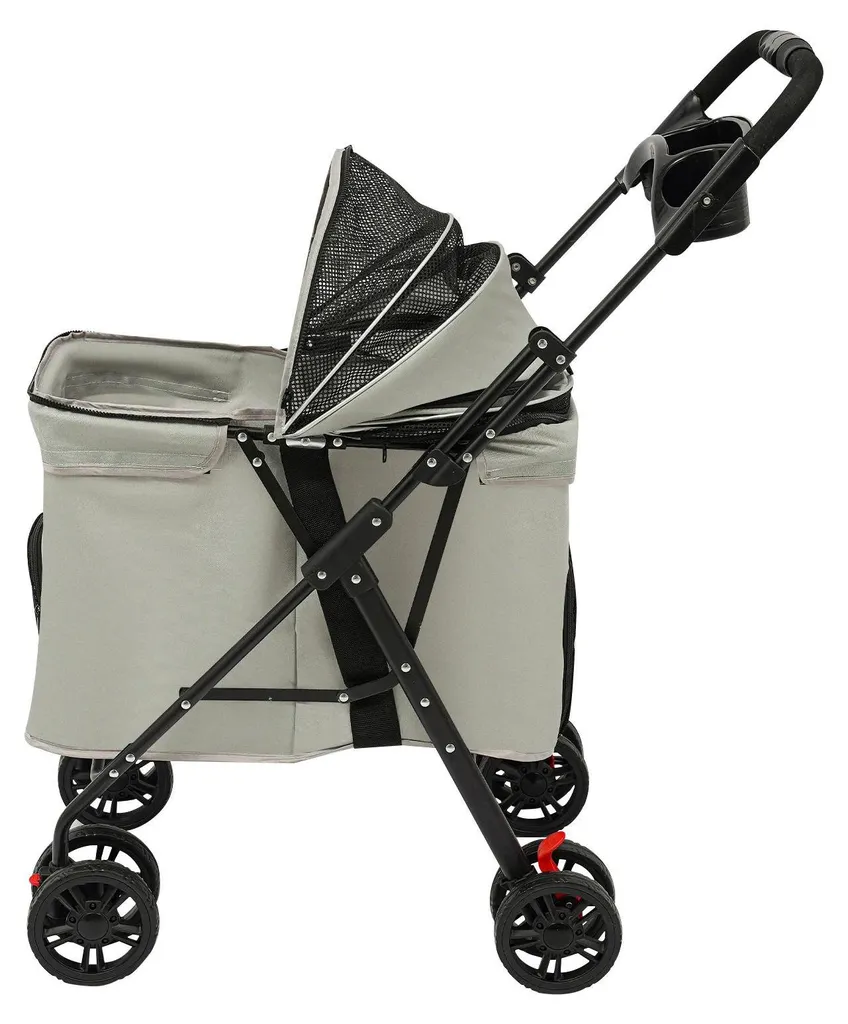 Poussette animaux pliable imperméable : la solution voyage serein