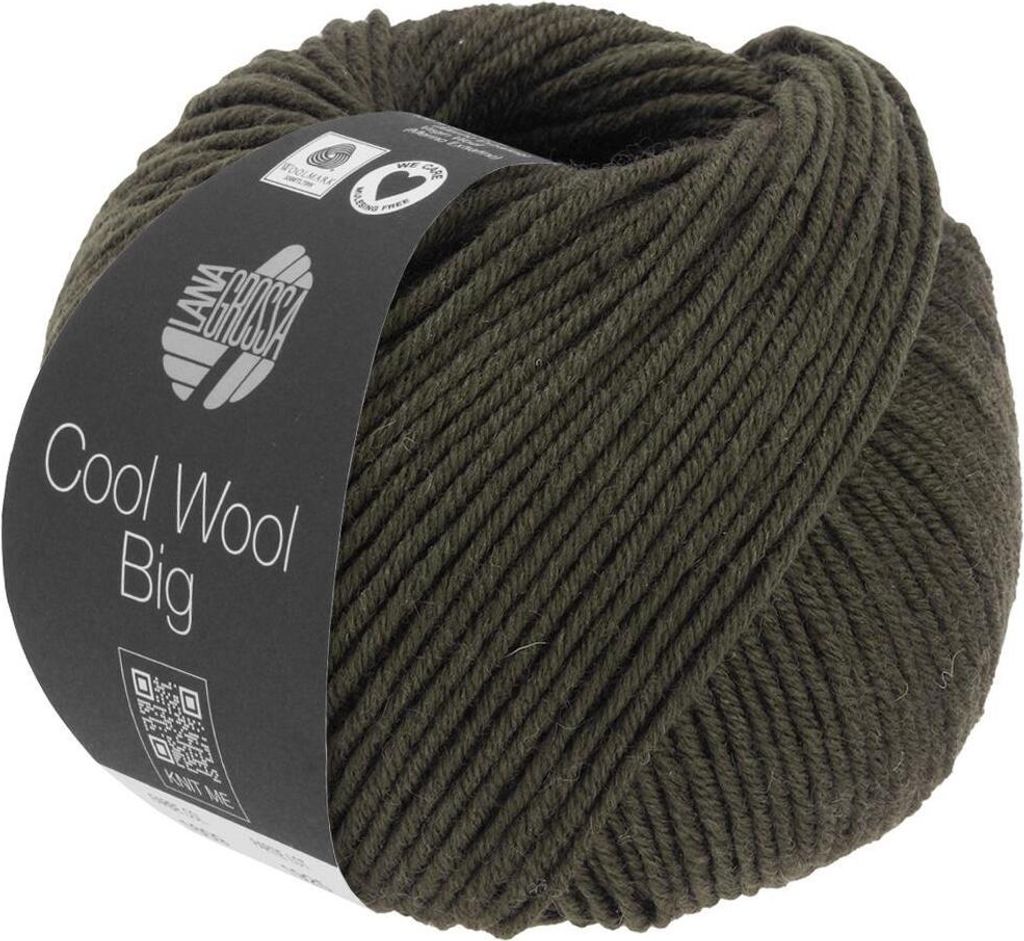 Lana Grossa - Cool Wool Big Melange 1629 dunkeloliv meliert