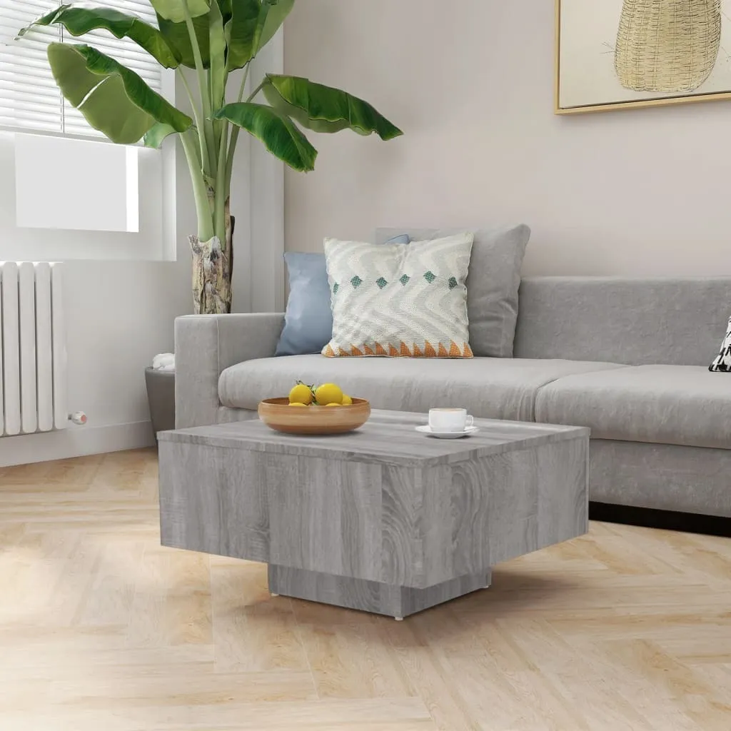 vidaXL Tavolino Grigio Sonoma 60x60x31,5 cm Materiale a base di legno - Tavolino - Tavoli da caffè - Tavolino - Tavolo da divano