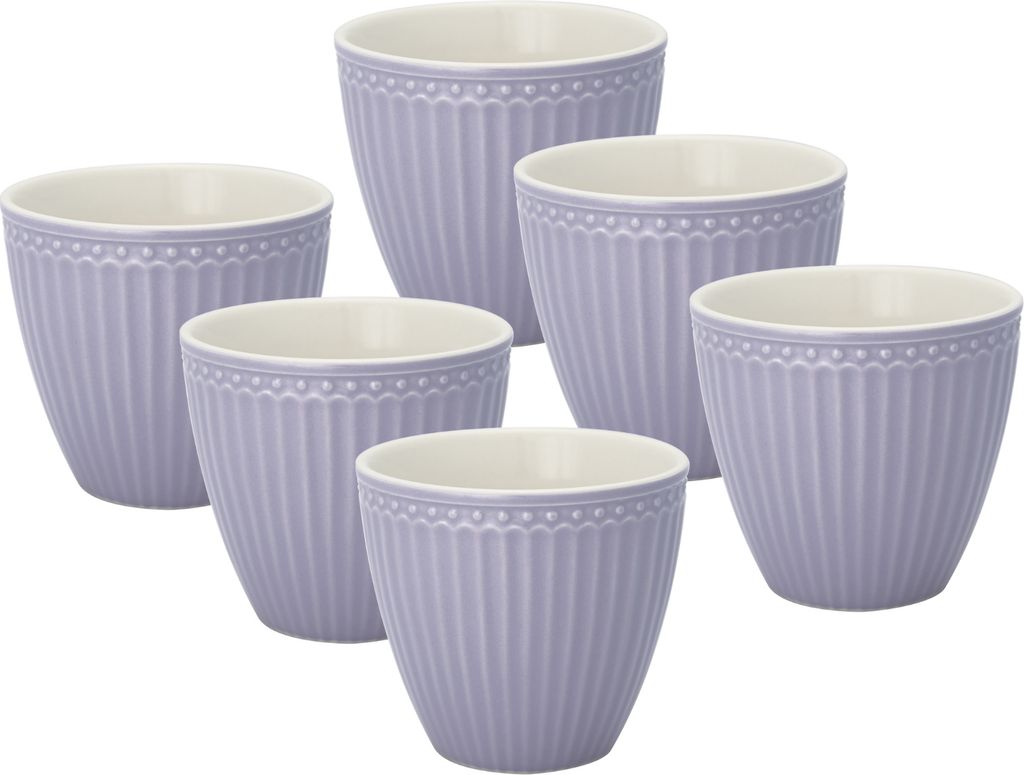 Greengate Alice Latte Cup lavender 0,3 l Set6