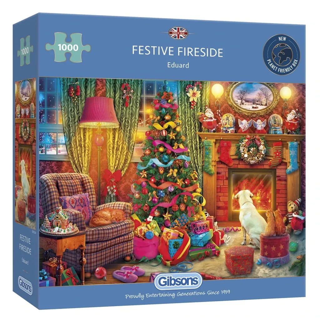 Puzzle 1000 pièces Fireside festif - Impression Haute Définition - 2