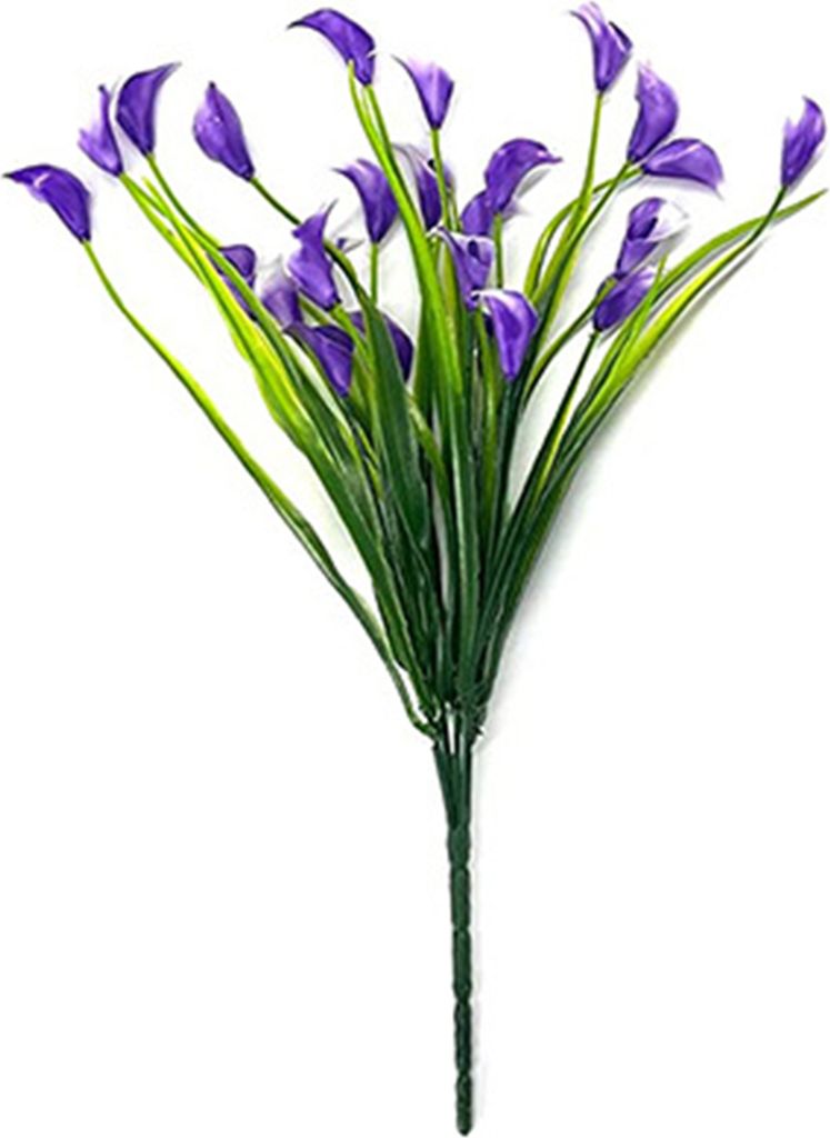 Dekorative gefälschte Blume wiederverwendbares UV -Widerstand Tisch Herzstück Künstliche Blumenheimdekoration-Lila