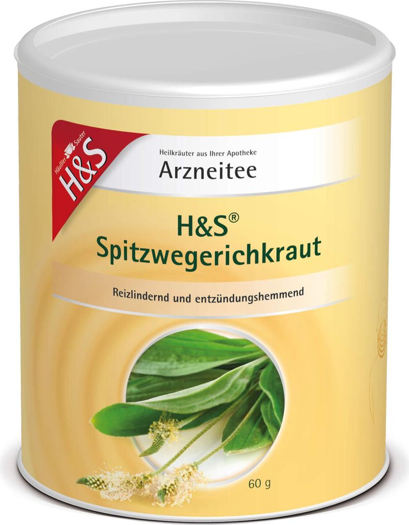 H&S Spitzwegerichkraut Arzneitee reizlindernd und entzündungshemmend, 60 g Tee