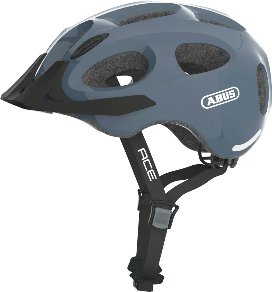 Casque vélo ville Abus Youn-I Ace S Bleu Glacier - Idéal vélotaf
