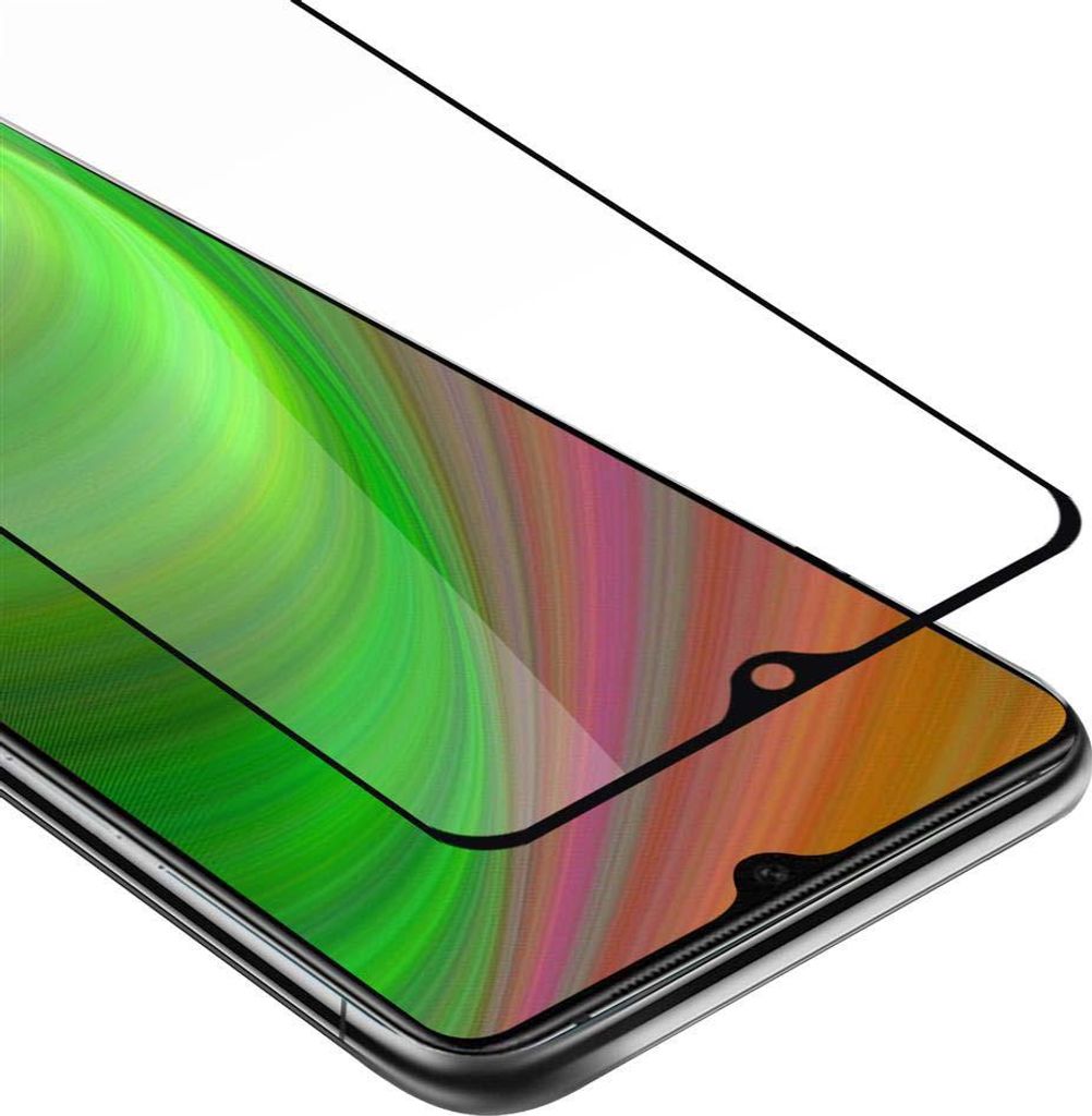 Cadorabo Panzerfolie für OnePlus 7T Schutzfolie in Schwarz Vollbild Folie Tempered Display Schutzglas