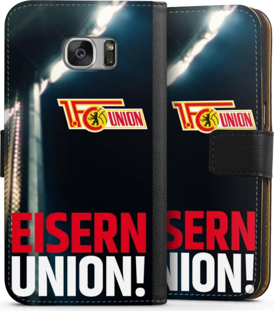 DeinDesign Klapphülle für Samsung Galaxy S7 Handytasche Lederhülle Tasche 1. FC Union Berlin Fanartikel Fußball
