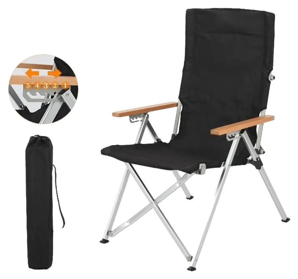 Chaise de loisirs d'extérieur pliable noire : fini l'encombrement inutile