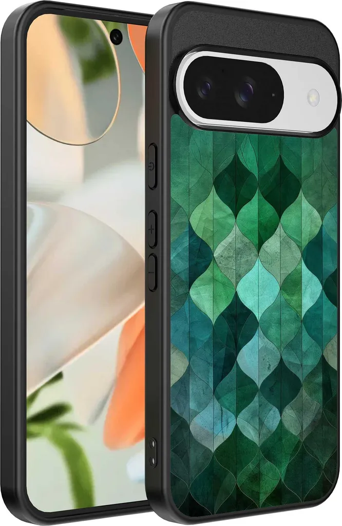 Custodia TPU Google Pixel 9 Design Foglie - Sottile e Antiscivolo