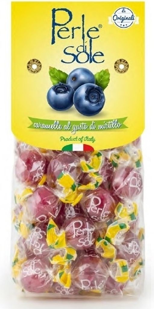 Cukierki twarde Perle di Sole o smaku jagodowym 200 g Zdjęcie produktu 