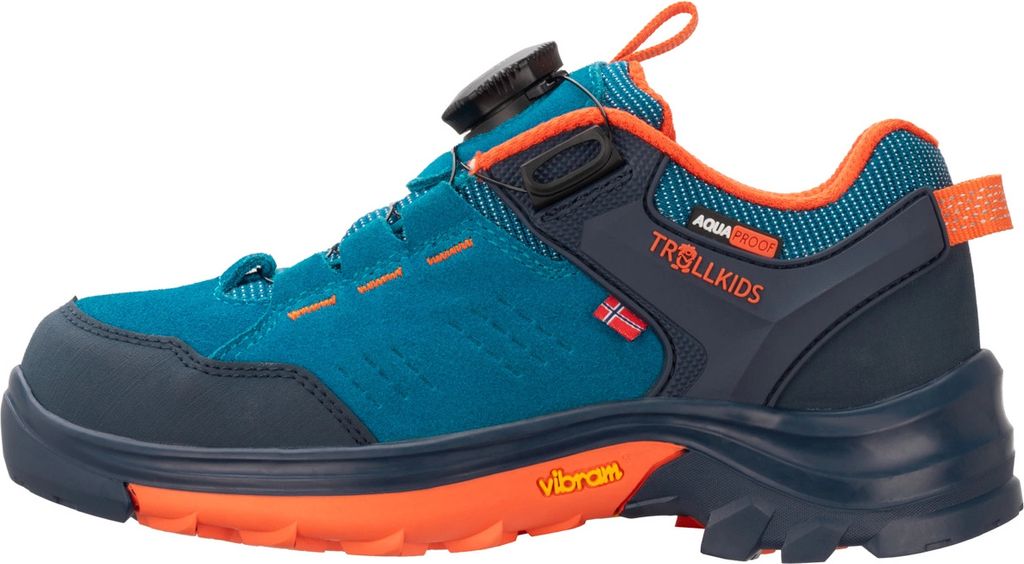 Trollkids Kids Gjende Hiker Low Jungen Wanderschuhe Blau 662-197 Grösse 35