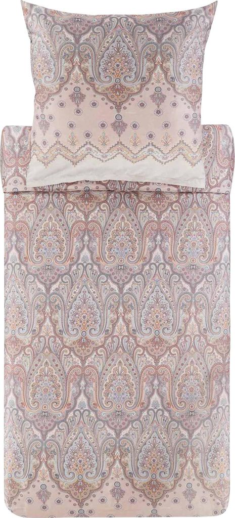 Bassetti Baumwollsatin-Bettwäsche-Garnitur ISOLABELLA Farbe BEIGE 41 Größe 135x200+80x80