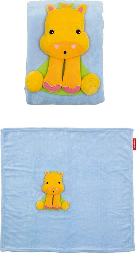 Fisher-Price 3D Decke Giraffe Kuscheldecke Babydecke Kinderdecke Reisedecke