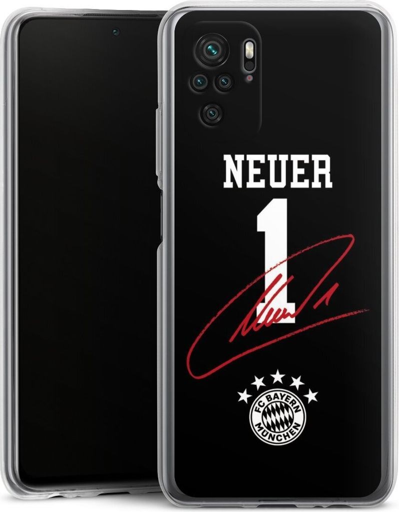 DeinDesign Handyhülle für Xiaomi Redmi Note 10S Silikon Hülle Case Smartphone Schutzhülle FC Bayern München FCB Manuel Neuer