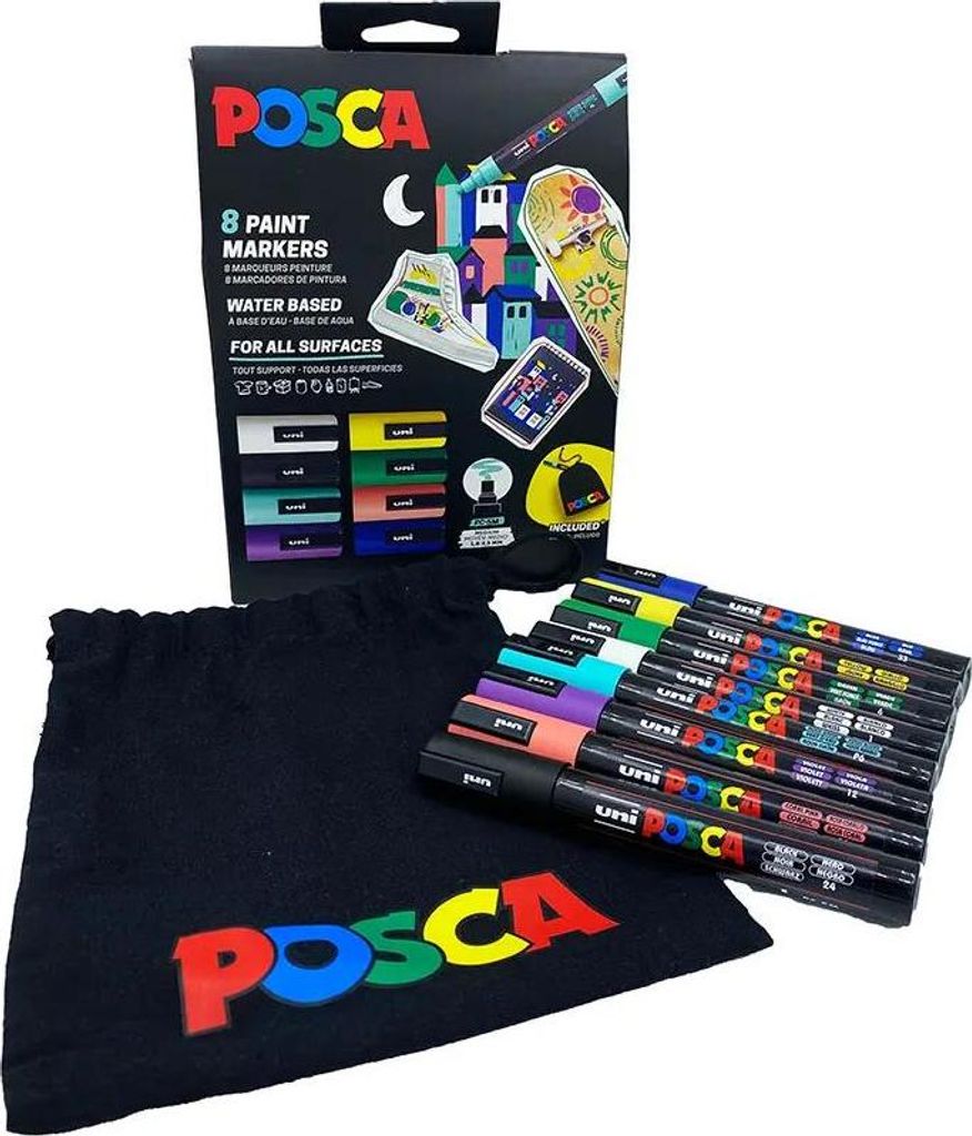 POSCA Marker UNI PC-5M 8er Aktionsset Obrázek produktu 