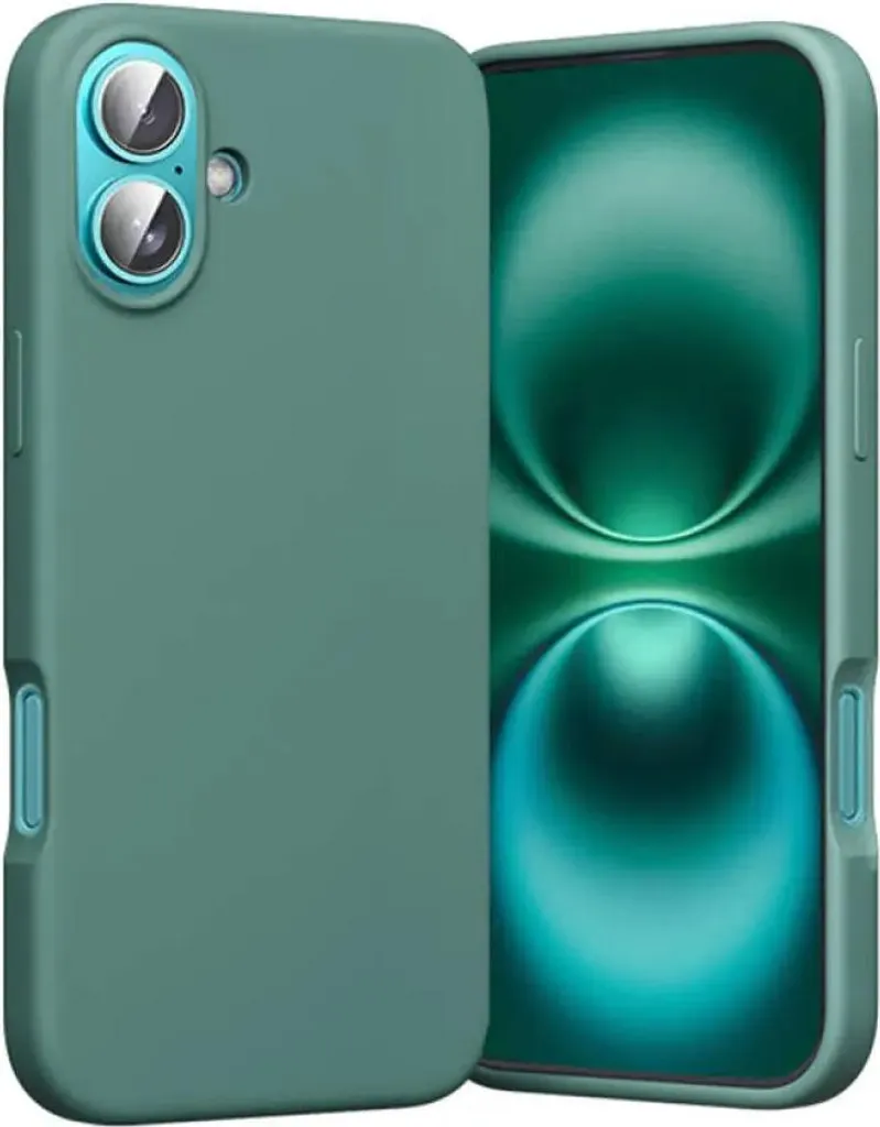 Cover Verde Vention per iPhone 16 Plus: MagSafe e Design Minimal
