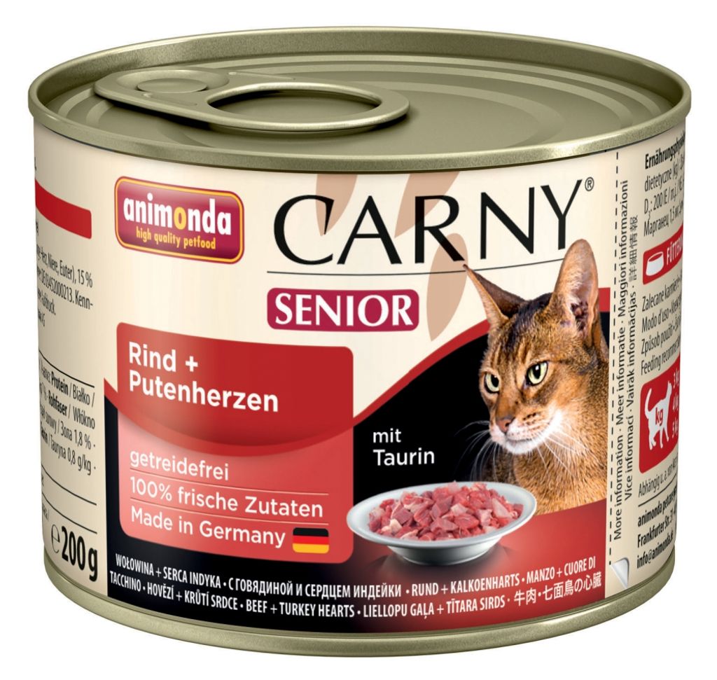 Animonda Carny Senior Rind & Putenherzen 200gx6