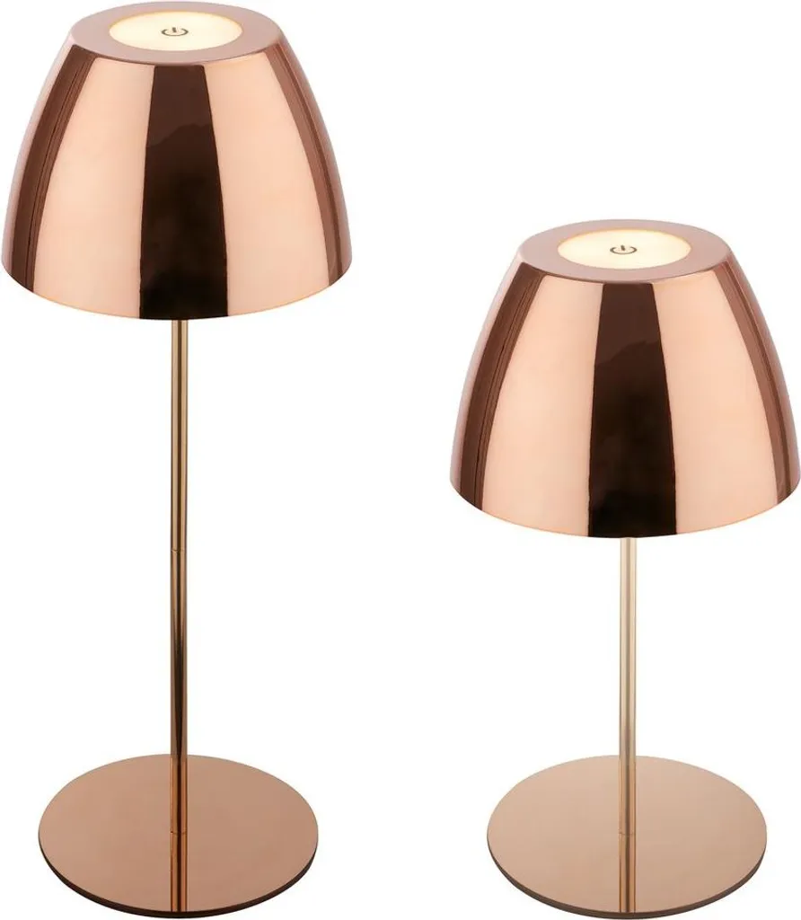Lampada Esterna LED Ricaricabile Briloner Serina Rame IP44 Touch