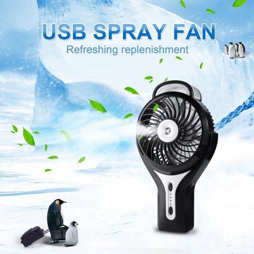 Taschenventilator – Nicht spezifiziert – Mini-USB – Wiederaufladbar – Schwarz – Tragbar
