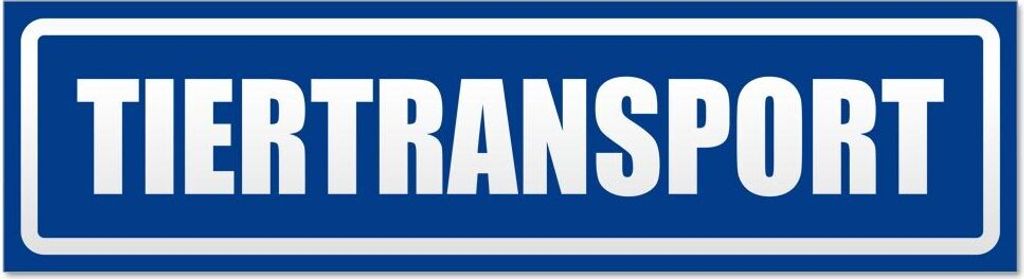 Kiwistar - Autoaufkleber - Verkehrsblau - 45 x 12 cm - Tiertransport invertiert - Hinweis Aufkleber Sticker für Auto, Kfz, Fahrrad, PKW, LKW