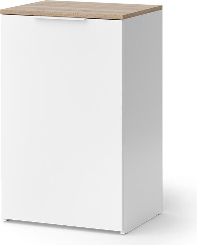 Kommode Vicco Wido Weiß 50 x 80 cm mit Regal, Model 57442 Produktbild 