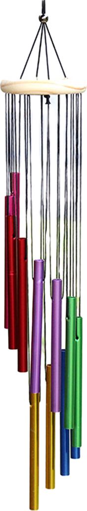 Wind Chime Exquisites auffällige knusprige Klang dekorativ 12 Aluminiumrohre Hängende Ornament Home Decor-E