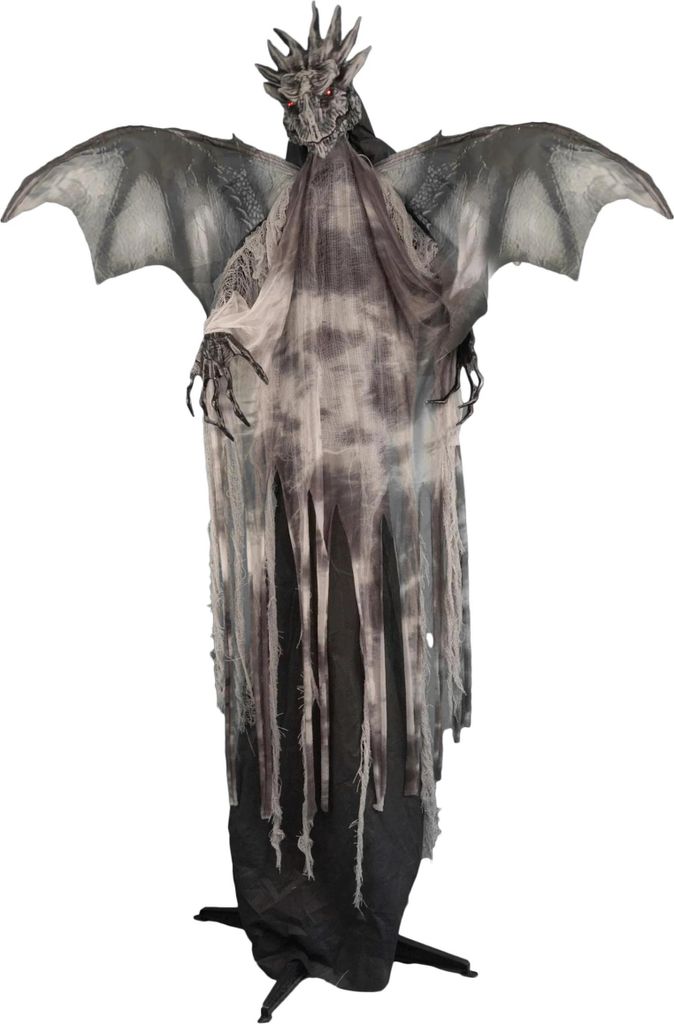 Halloween Standfigur Drache Animiert | 175 cm Produktbild 