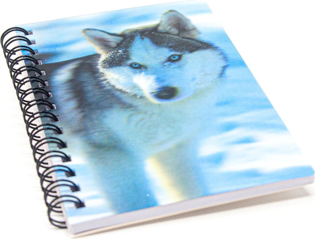 3D Notizbuch - Husky - klein