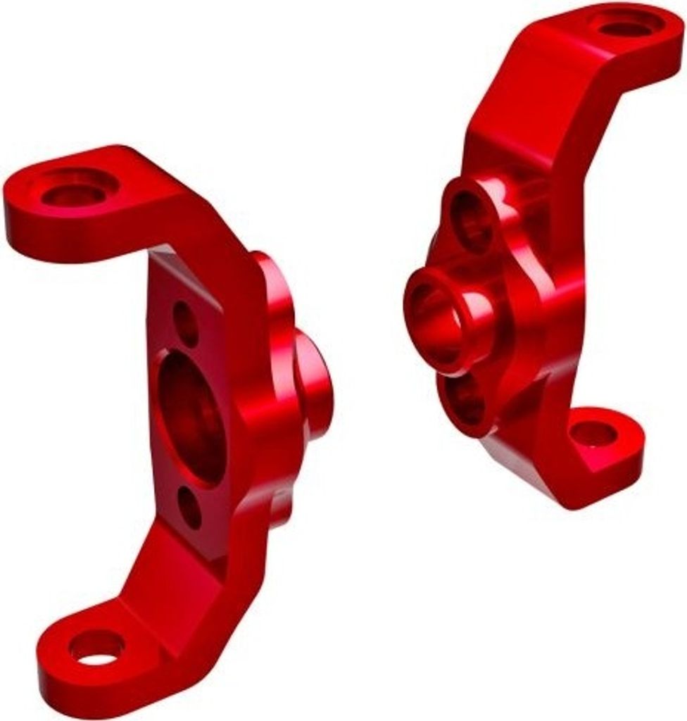 Traxxas Aluminium-Achsschenkel, rot eloxiert (links und rechts)