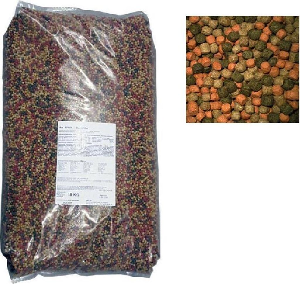 Aquaforte Basic Mix 15 kg Basisfutter für Koi und Zierfische - 6 mm Pellets