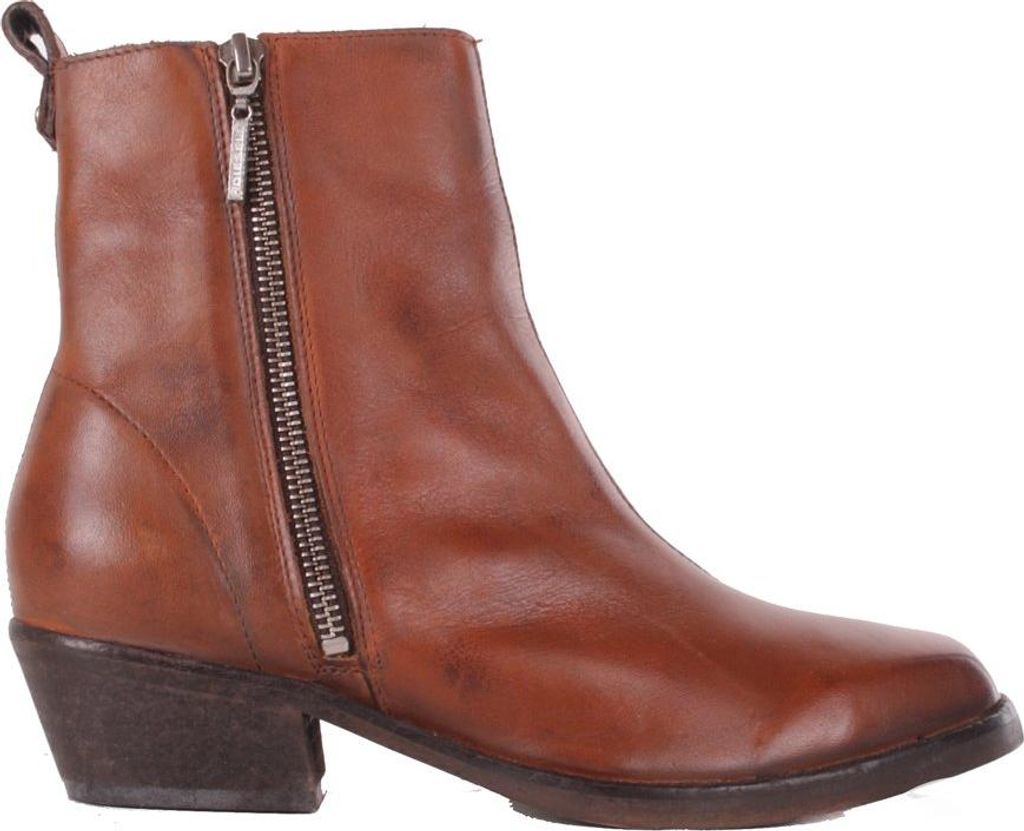 Diesel Damen Boots Stiefeletten Yousston Braun Echtleder #144