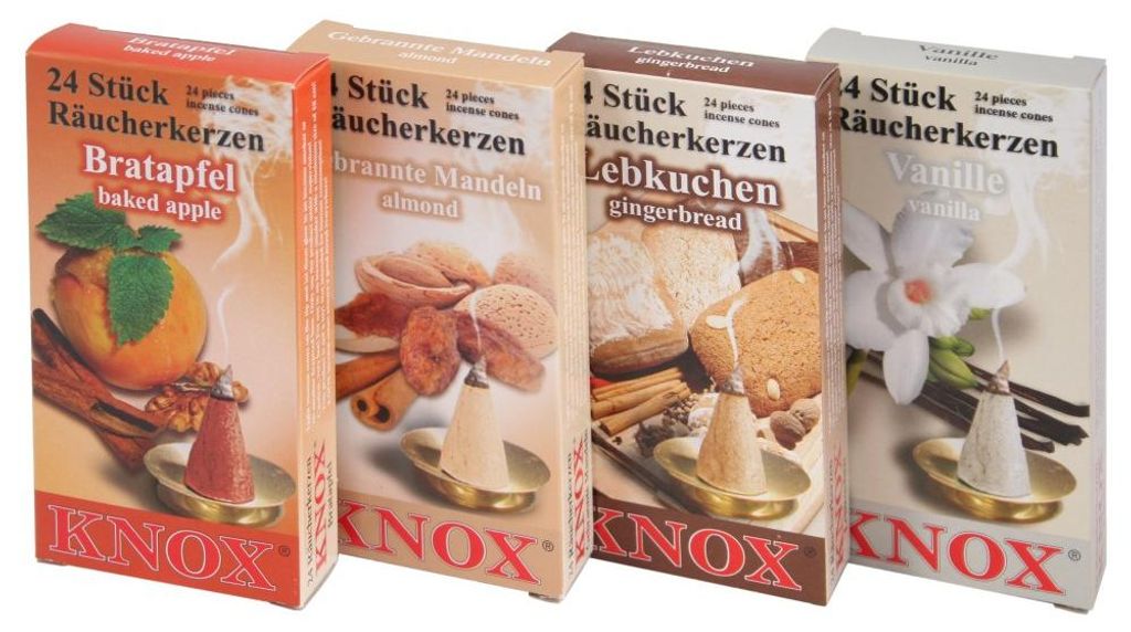 KNOX Räucherkerzen - 4er Set - Weihnachtsbäckerei - Produktbild 