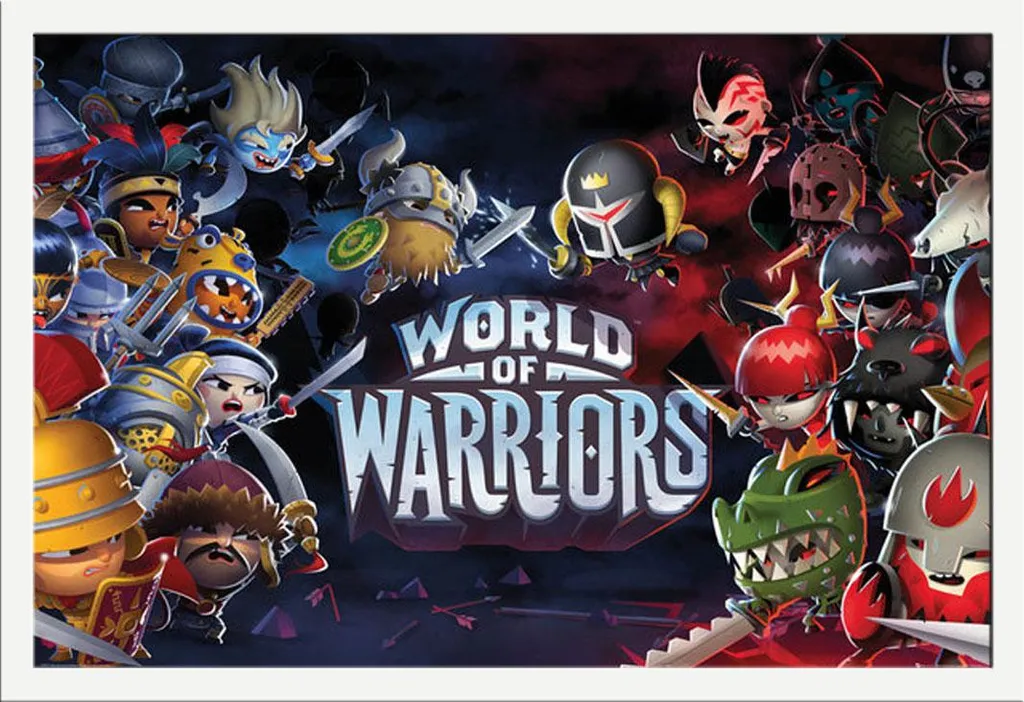 Décoration murale World of Warriors Poster encadré pour chambre enfant