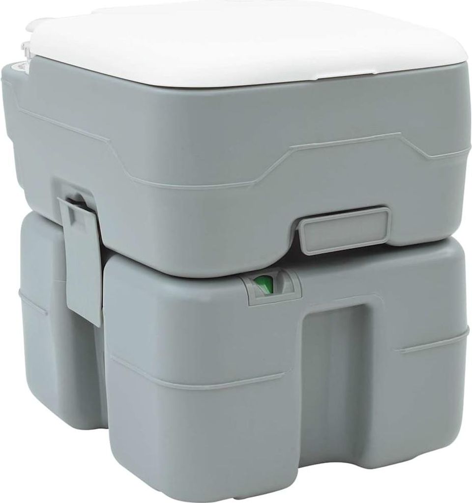 Camping-Toilette Grau 41,5 x 36,5 x 42 cm