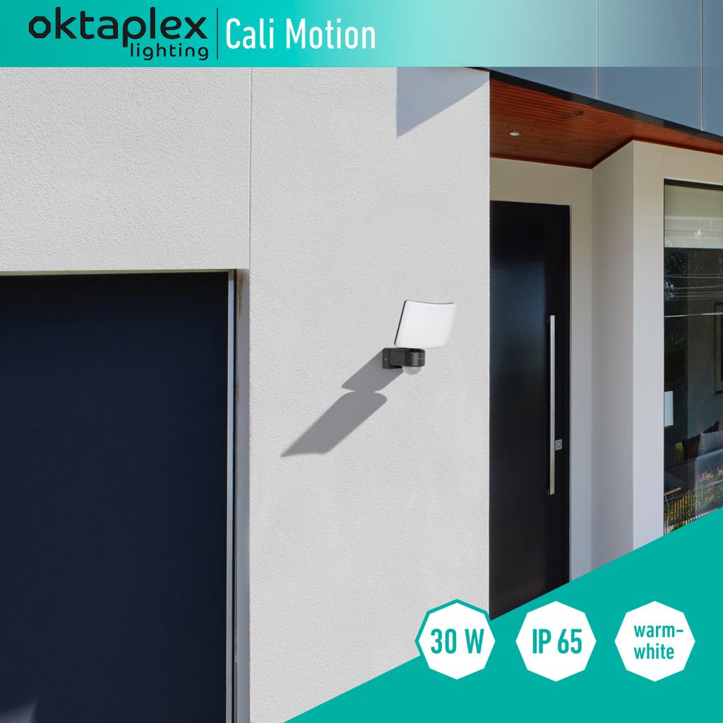 Oktaplex lighting LED Strahler mit Bewegungsmelder Außen Produktbild 6