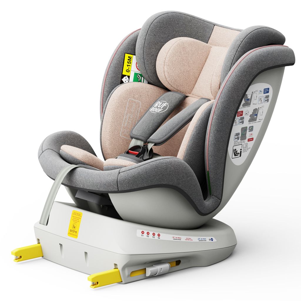 TWT I SIZE Plus DELUXE Rosa Kindersitz mit 360 Grad Produktbild 