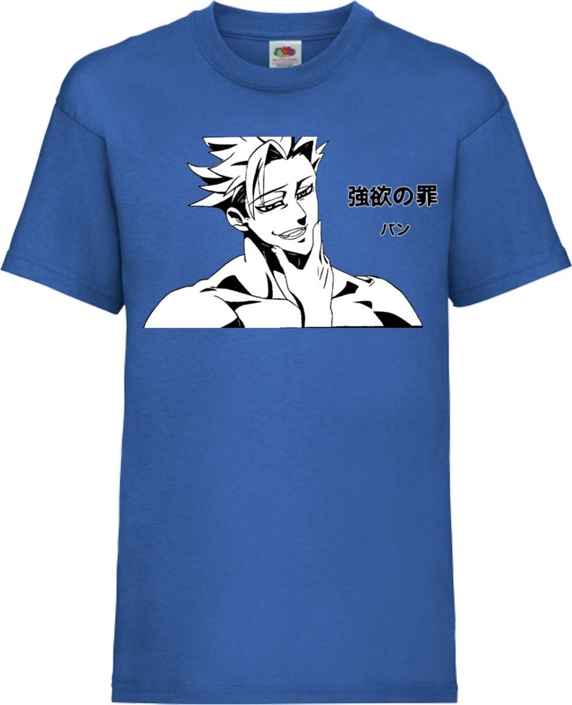 Kinder T-Shirt The Seven Anime Deadly Manga Sins Meliodas 03 Seven Deadly Sins, 12-13 Jahr - 152 / Blau