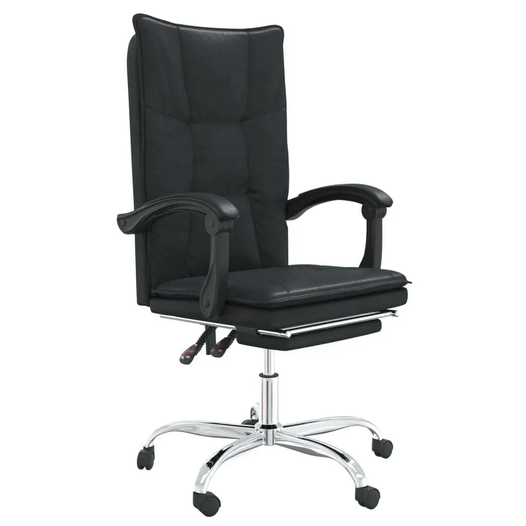 Sedia da Scrivania Reclinabile Nera vidaXL | Design Ergonomico Top