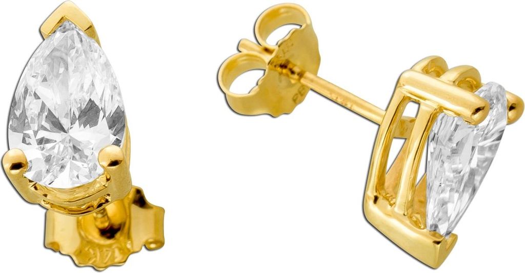 Diamant Ohrringe 2ct Gold 585 14K Lab Grown Diamanten IGI Zertifikat