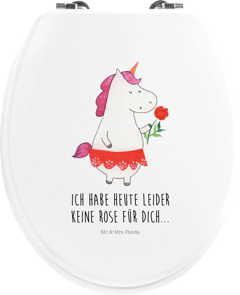 Mr. & Mrs. Panda Toilettendeckel Einhorn Dame - Weiß - Produktbild 