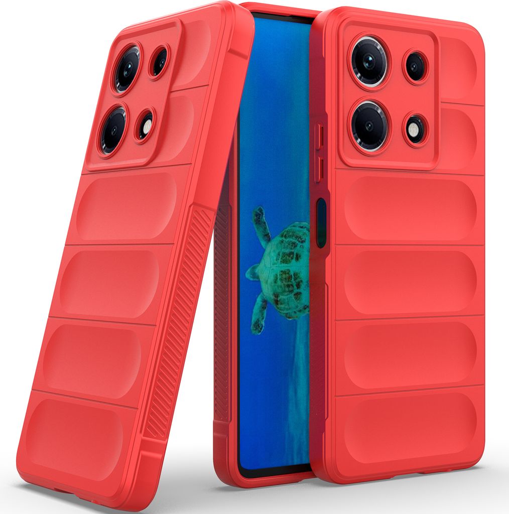 Handyhülle für Infinix Note 30 4G Weich TPU Silikon Stossfest Anti-rutsch Hülle Rot