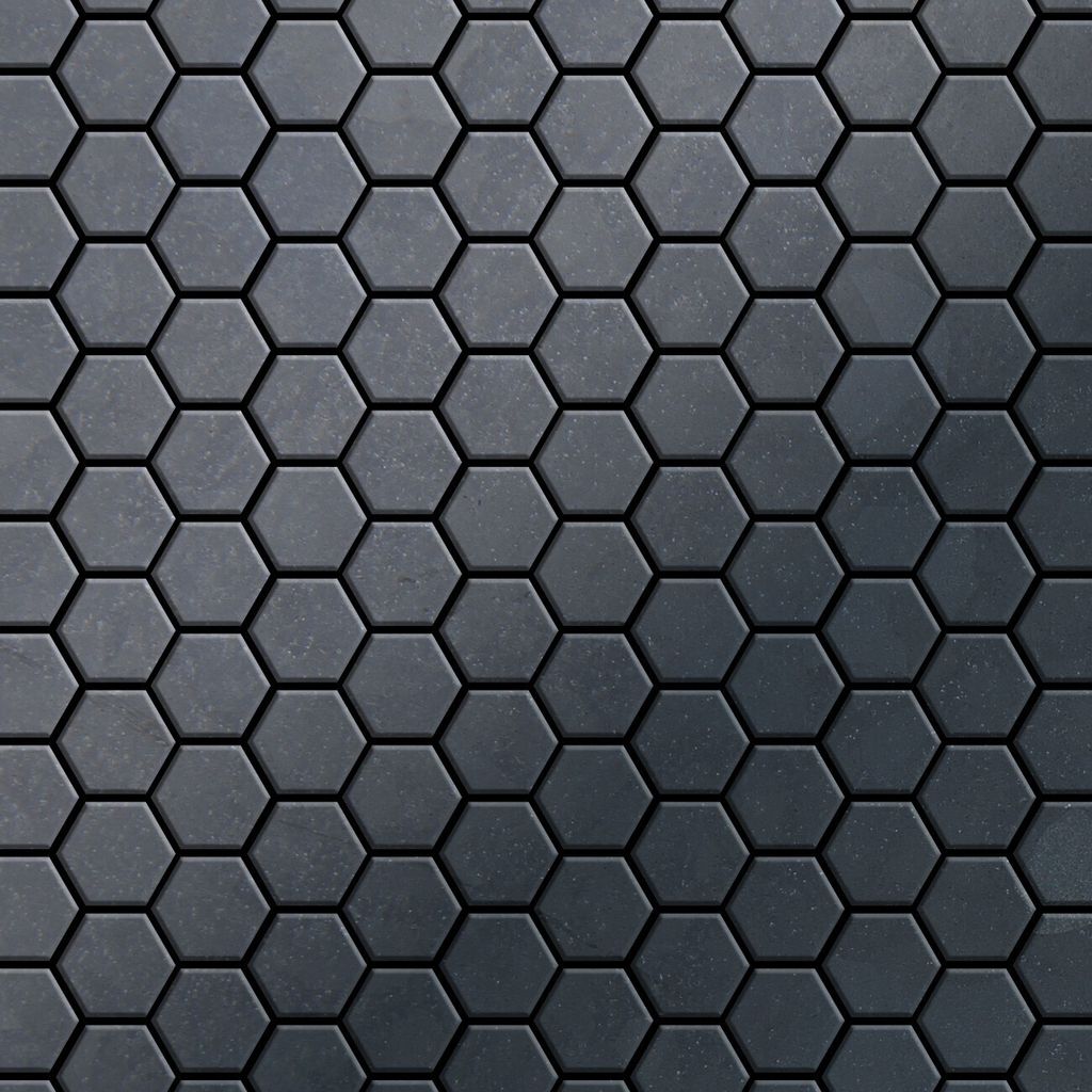 Mosaik Fliese massiv Metall Rohstahl gewalzt grau 1,6mm stark Honey-RS