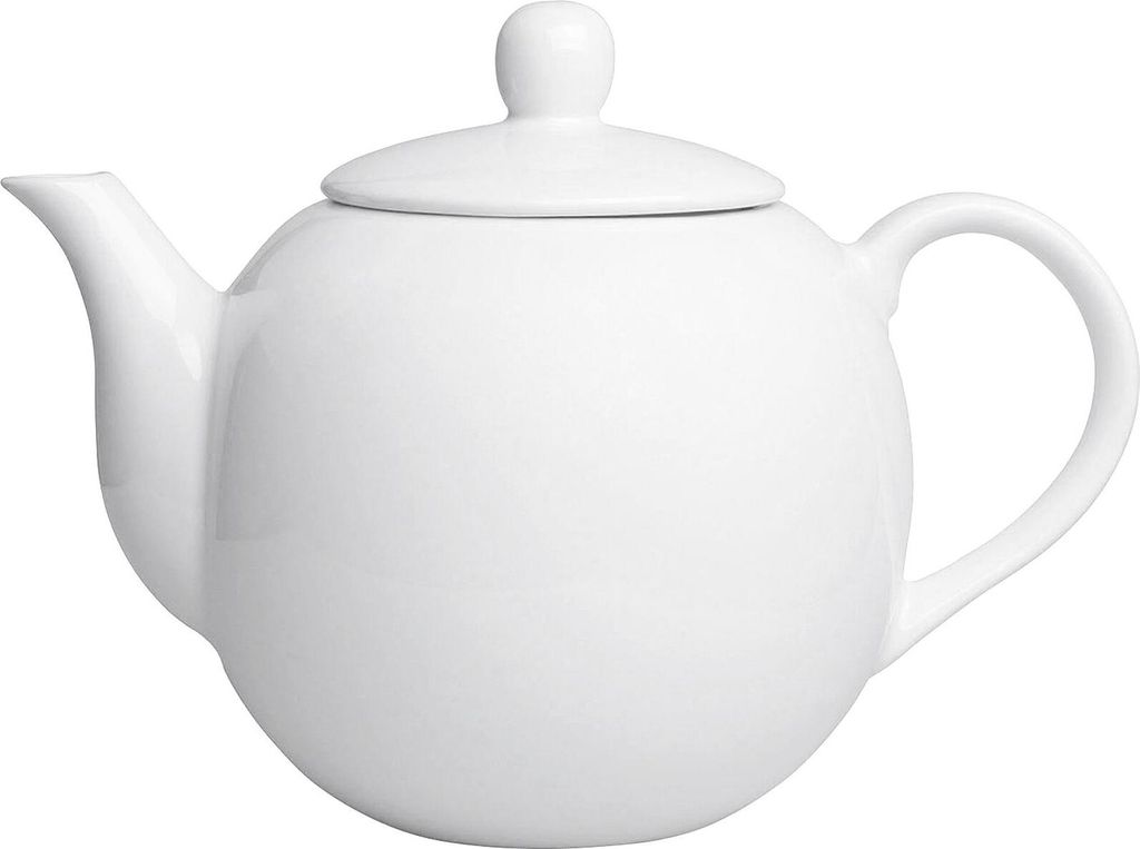 Dzbanek do kawy i herbaty porcelanowy biały 1,1 l Zdjęcie produktu 