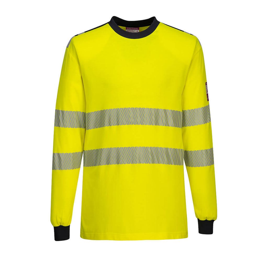 Portwest FR701 WX3 flammhemmendes Warnschutz T-Shirt Yellow/Navy Gr. S