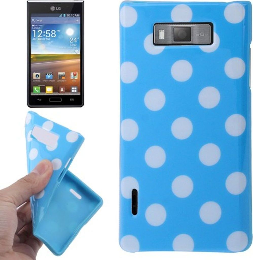 Schutzhülle TPU Punkte Case für Handy LG Optimus L7 / E705