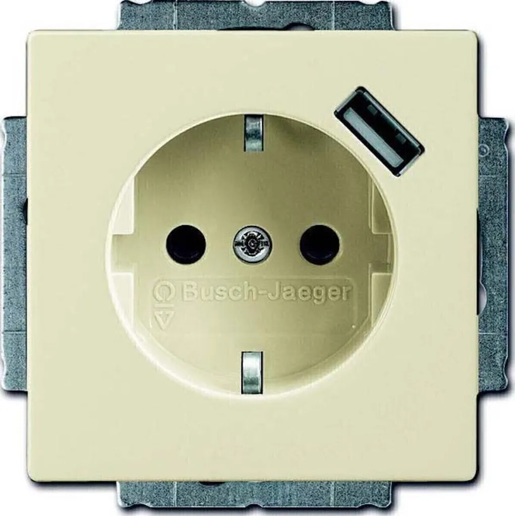 Prise de courant avec port USB de charge 20 EUCBUSB-82 Busch-Jaeger
