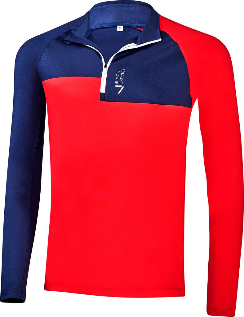 Black Crevice Herren Zipper navy/rot M
