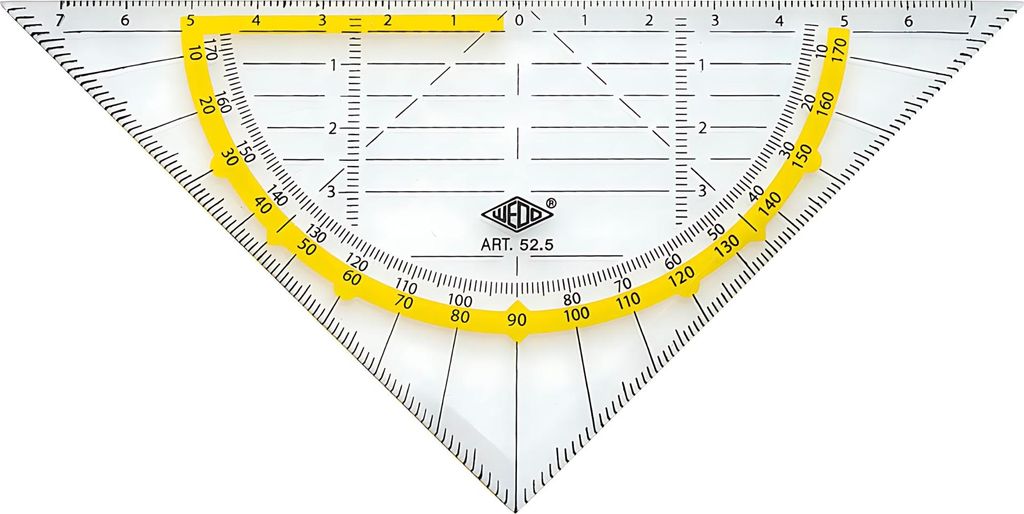 WEDO Géométrie Triangle standard sans manche avec facette Image du produit 