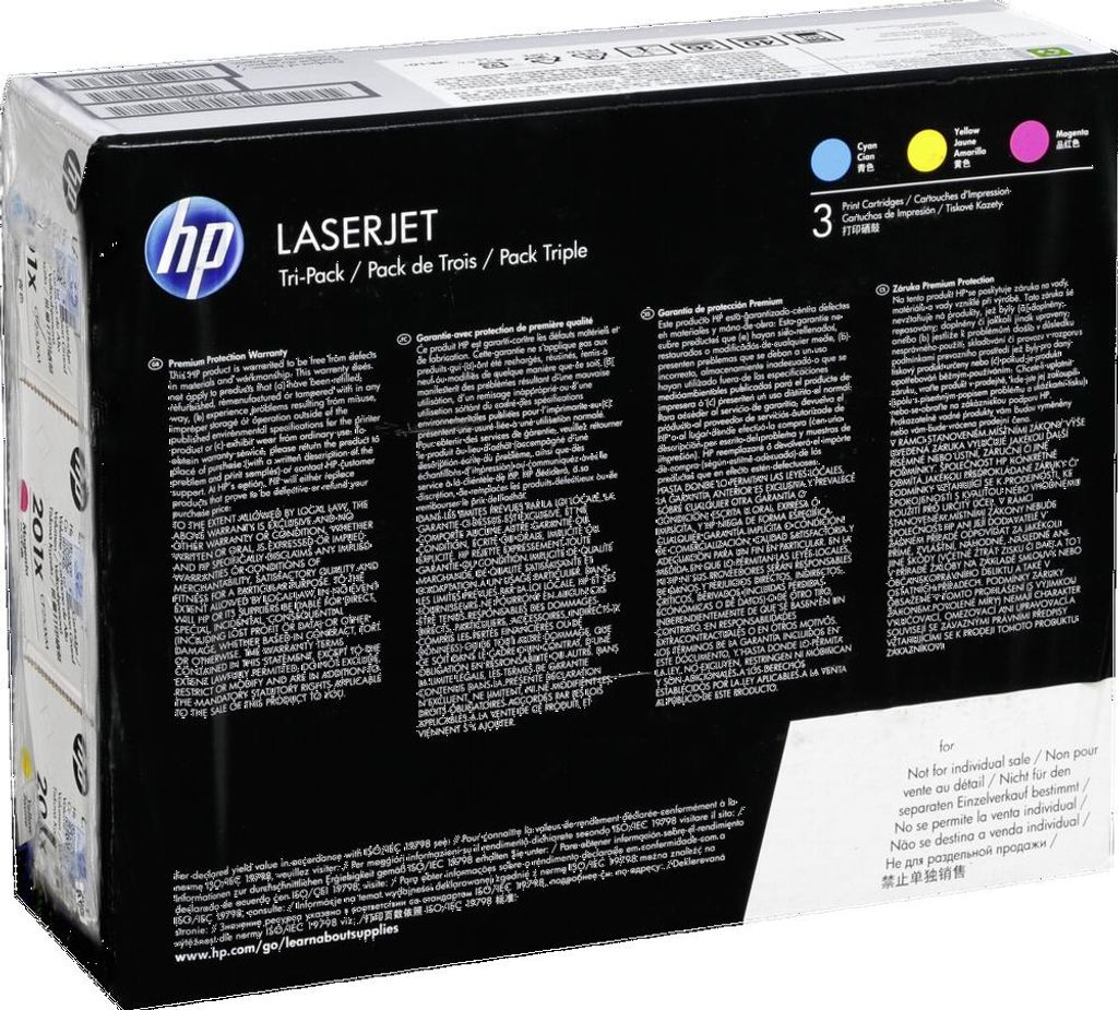 HP Toner CF 253 XM C M Y nr 201 X Productafbeelding 