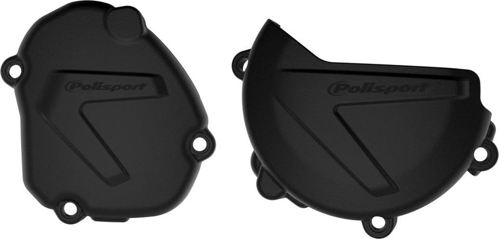 POLISPORT Kupplungs- und Zündungsdeckelschutz Schwarz - passend für Yamaha YZ125