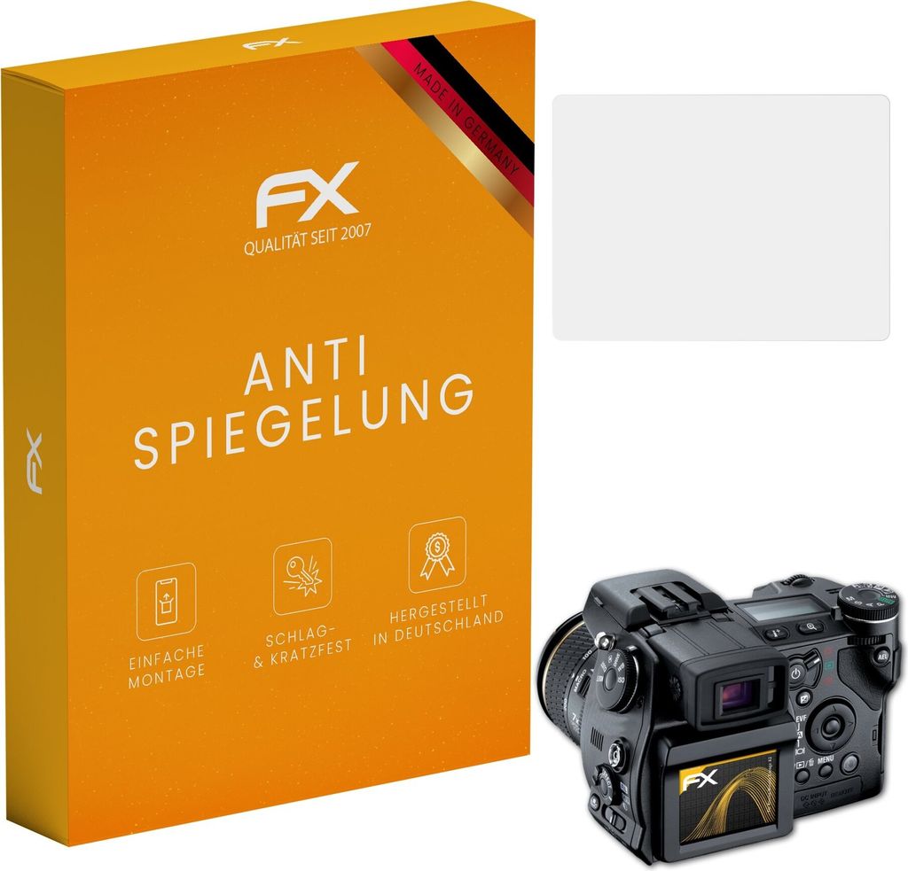 atFoliX FX-Antireflex 3x Schutzfolie kompatibel mit Konica-Minolta Dimage A2 Displayfolie
